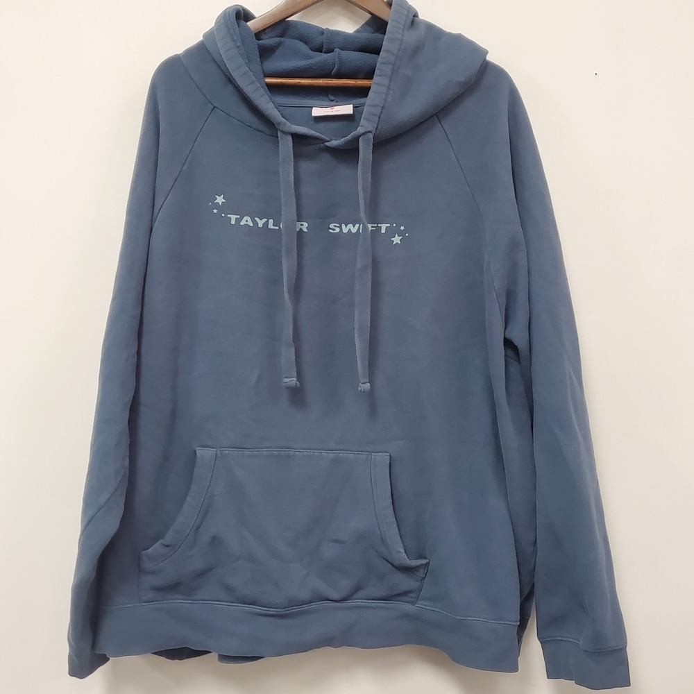 Taylor Swift Womens Cruel Summer Hooded Sweatershirt Size 4X Merch Blue Music